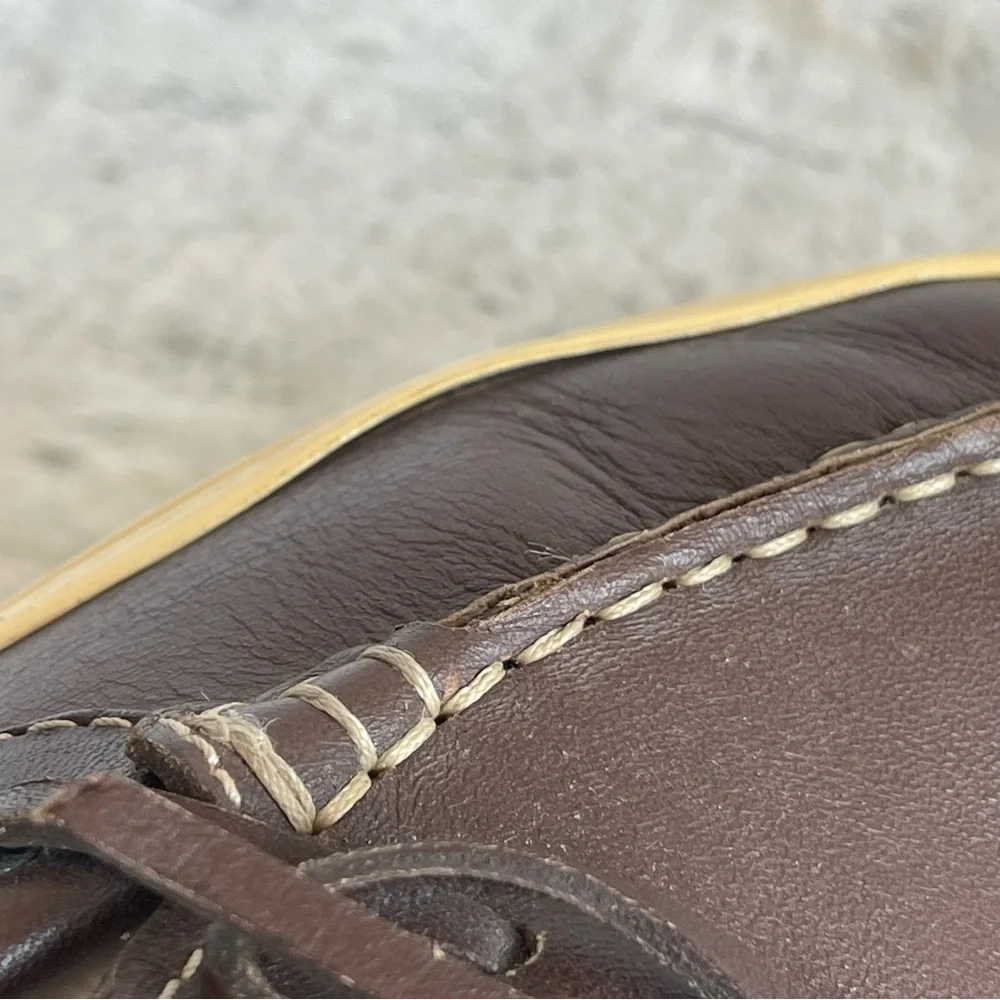 Tod's Dark Brown Leather Boat Shoes Men size 8.5